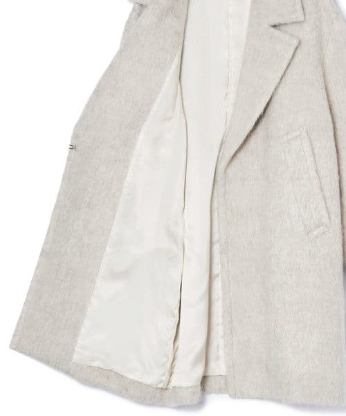 今季【新品タグ付き】 アダムエロペ ウェーブシャギーミドルコート