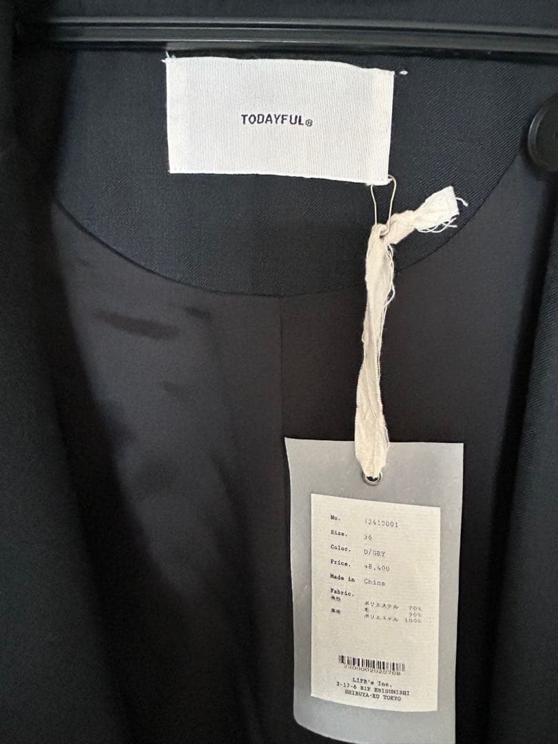 【値下げ中】todayful twill trench coat