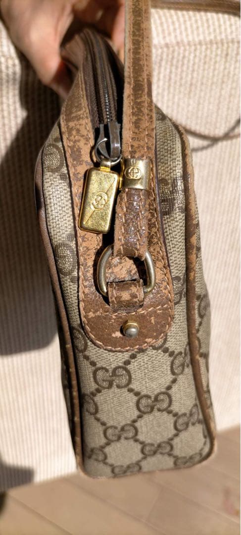 GUCCI GGパターン ショルダーバッグ ベージュ
