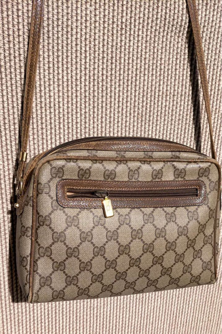 GUCCI GGパターン ショルダーバッグ ベージュ