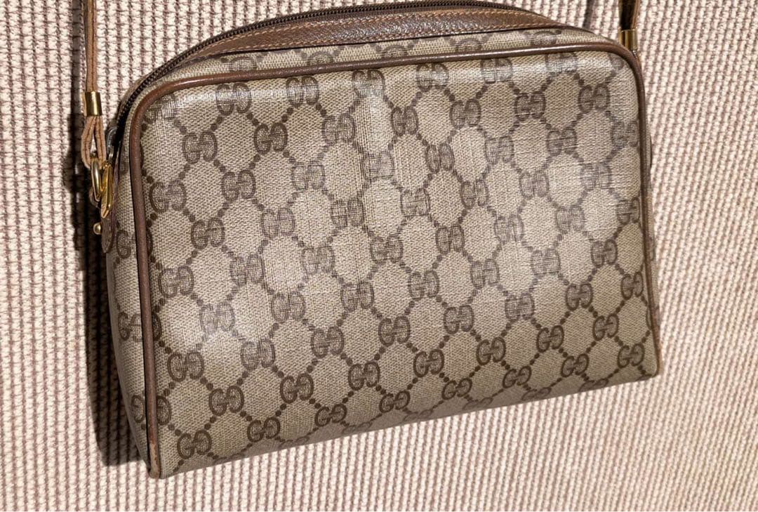 GUCCI GGパターン ショルダーバッグ ベージュ