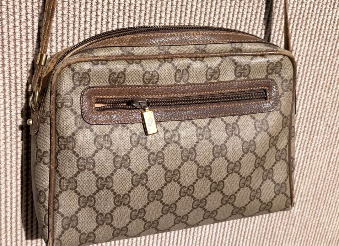 GUCCI GGパターン ショルダーバッグ ベージュ