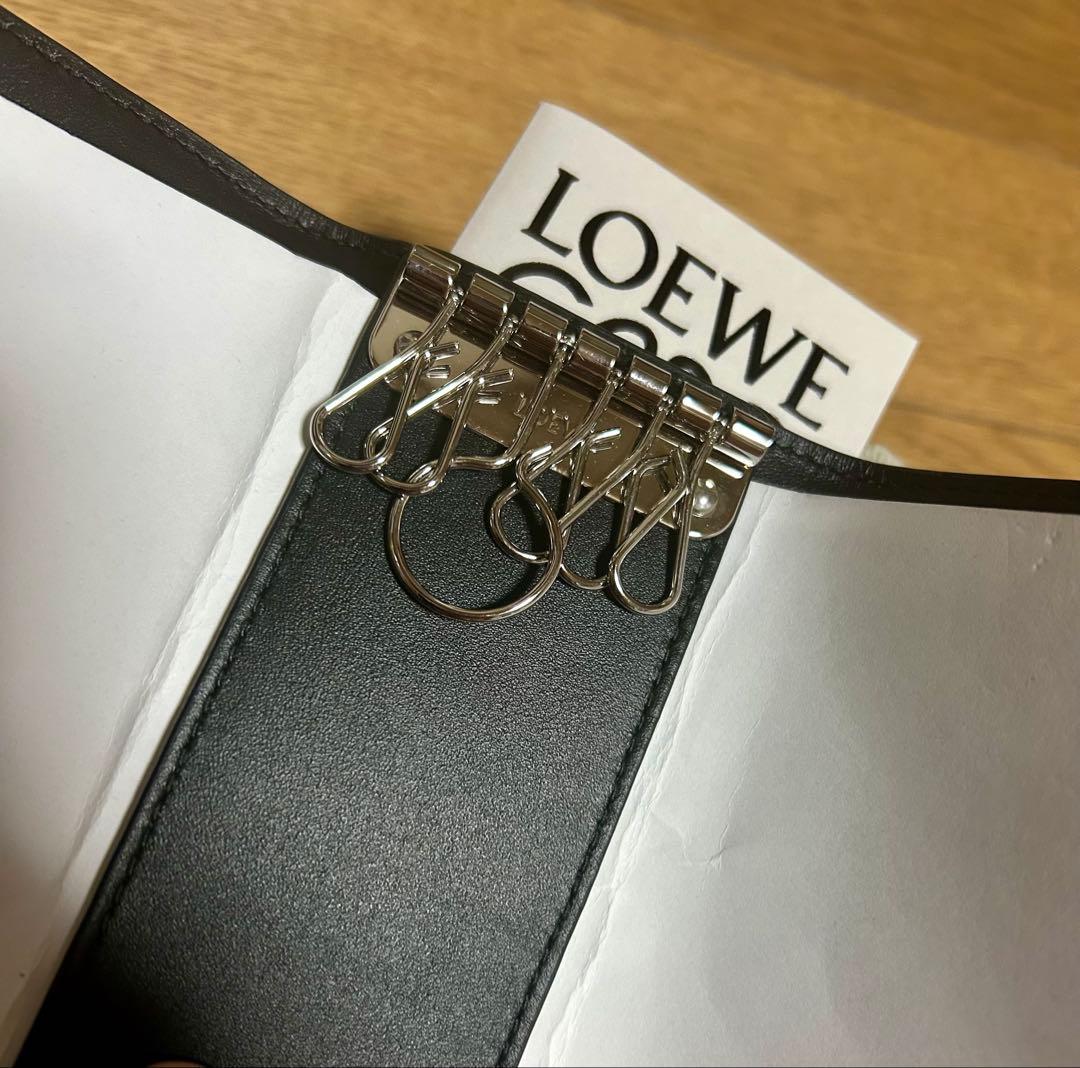 LOEWE ロエベ キーケース メンズ レザー アナグラム 6連