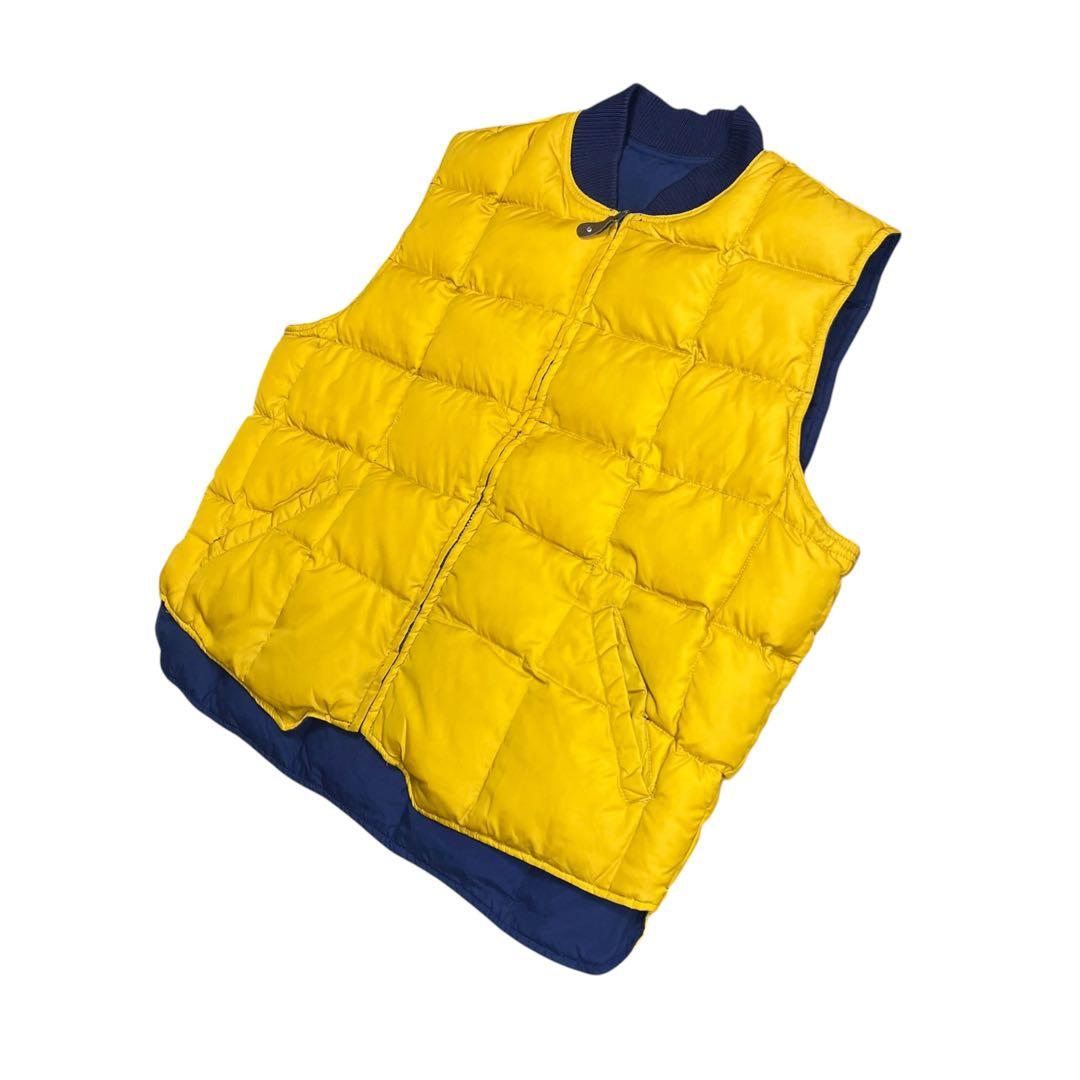 80s 90s Eddie Bauer カナディアンベスト リバーシブル ダウン