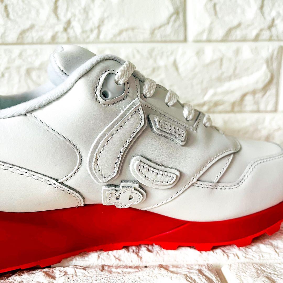 【SANGACIO/サンガッチョ】新品✨　ホワイト/レッド　24cm