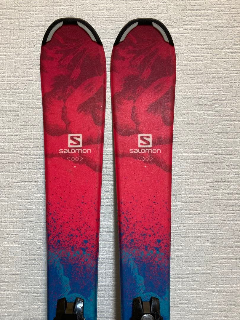 【HOTWAX・チューンナップ済み】SALOMON スキー板4点セット 110㎝