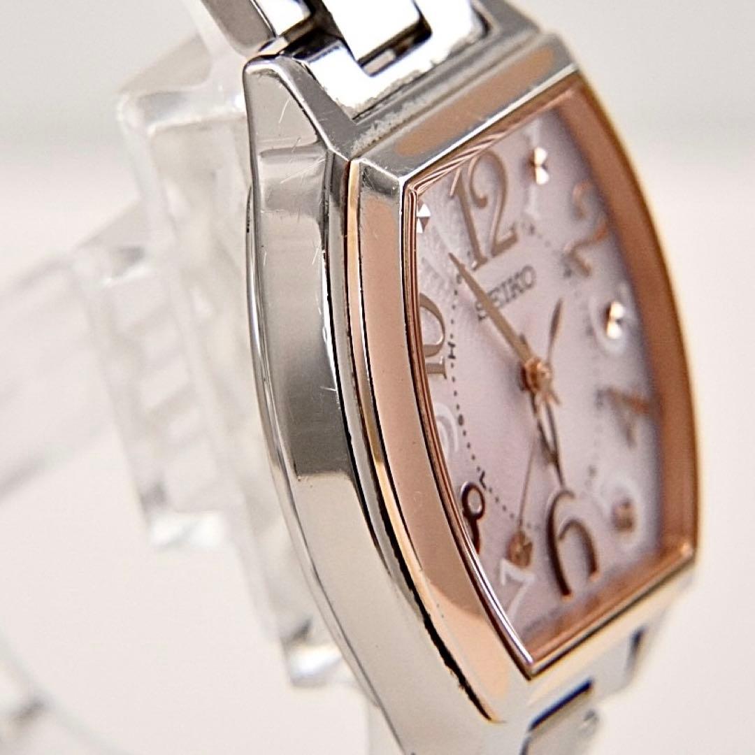 【回路検査済】SEIKO セイコー ルキア 電波ソーラー レディース ピンク