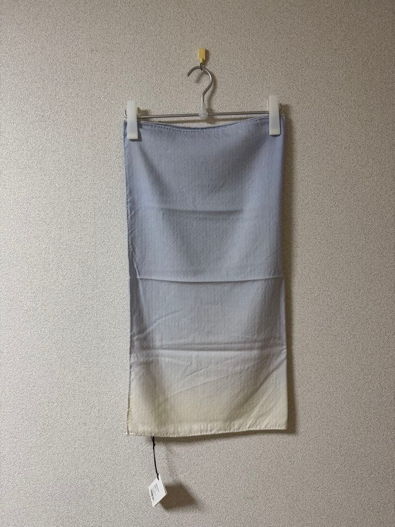 小物 22SS WHITE CASHMERE HERRINGSBONE SCARF