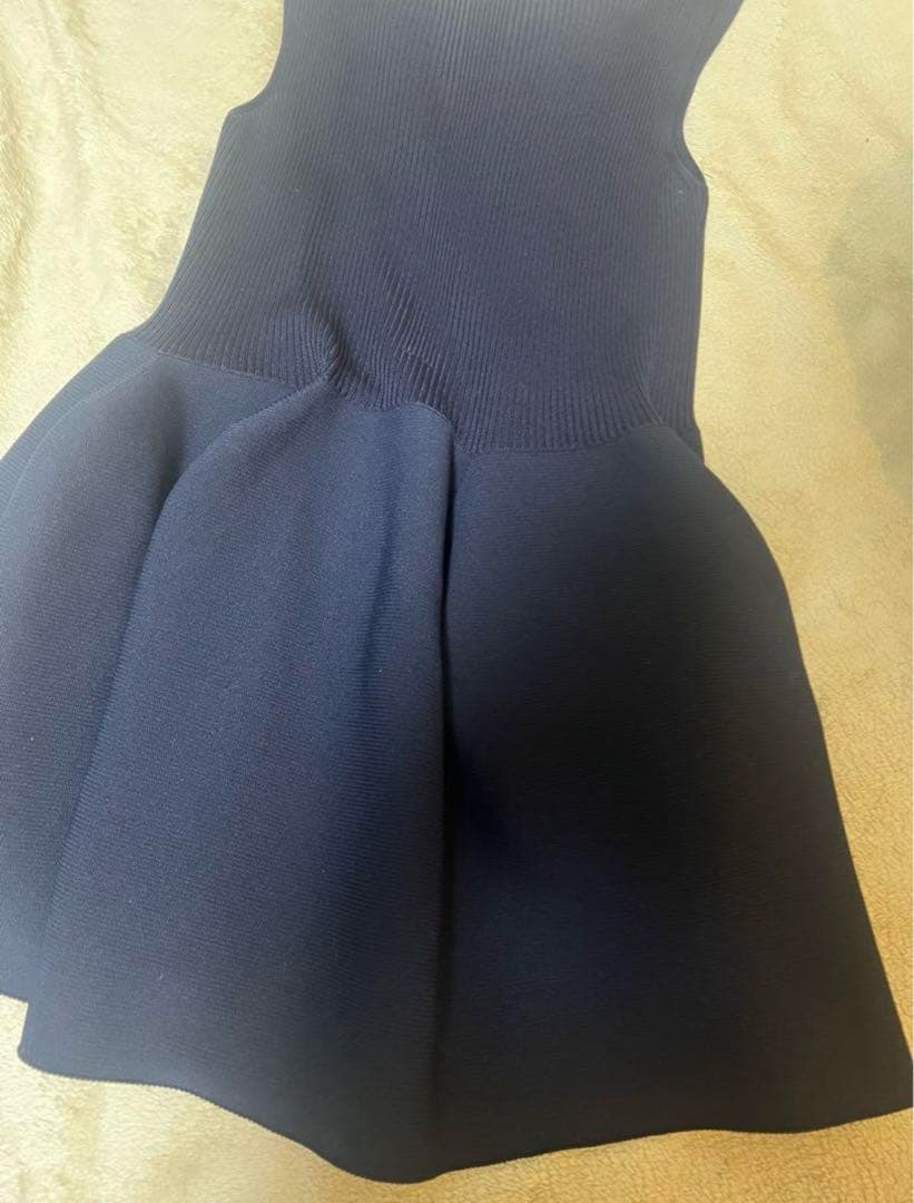 トップス CFCL POTTERY CUPRO SLEEVELESS TOP NAVY