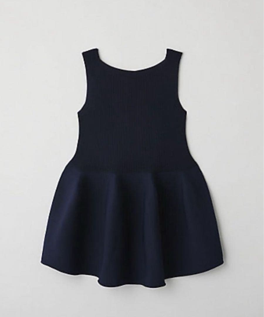 トップス CFCL POTTERY CUPRO SLEEVELESS TOP NAVY