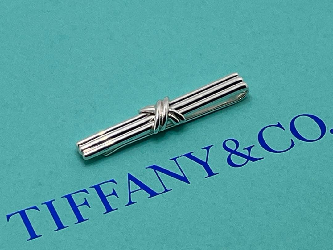 c496 美品　ティファニー　1992 シグネチャー　ネクタイピン　925