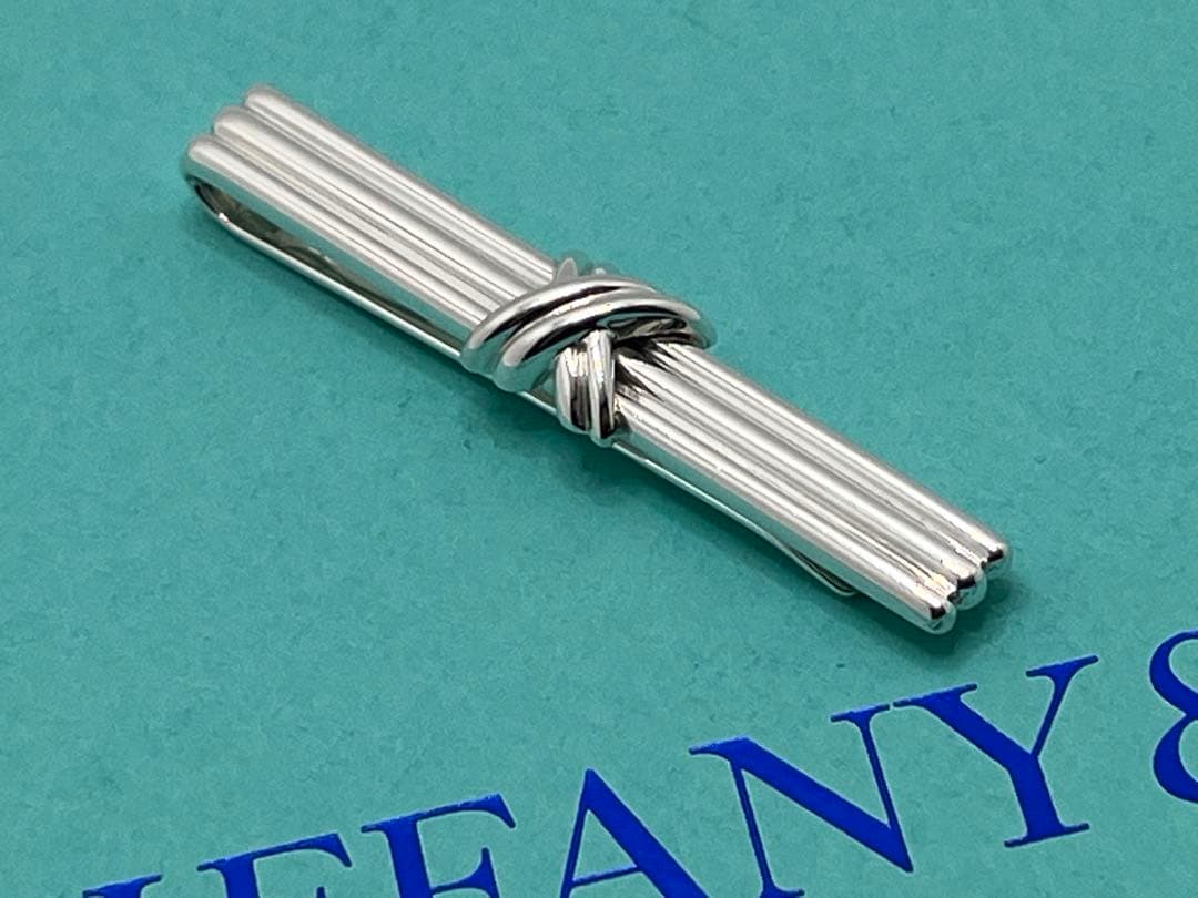 c496 美品　ティファニー　1992 シグネチャー　ネクタイピン　925