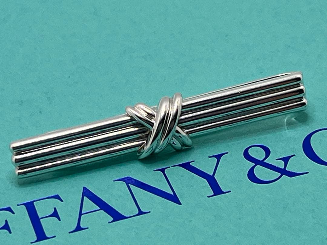 c496 美品　ティファニー　1992 シグネチャー　ネクタイピン　925