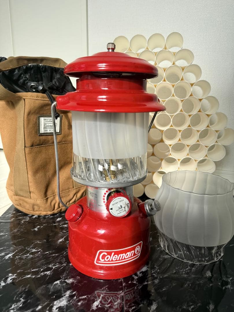 Petromax 500CP HK500 交換用ホヤ　波模様2/3サンドブラスト