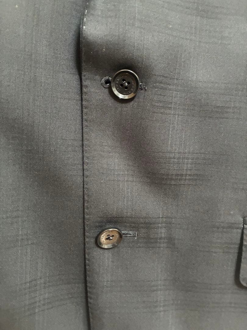 【極美品】BURBERRY（バーバリー）黒　ブラック　チェックスーツセットアップ