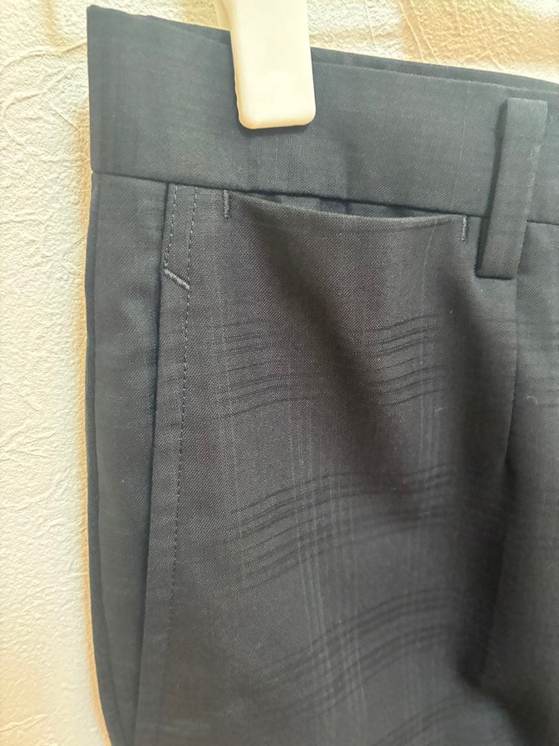 【極美品】BURBERRY（バーバリー）黒　ブラック　チェックスーツセットアップ