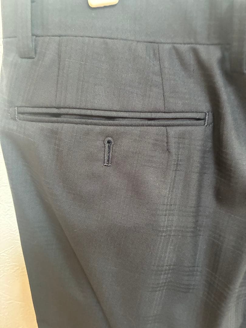 【極美品】BURBERRY（バーバリー）黒　ブラック　チェックスーツセットアップ