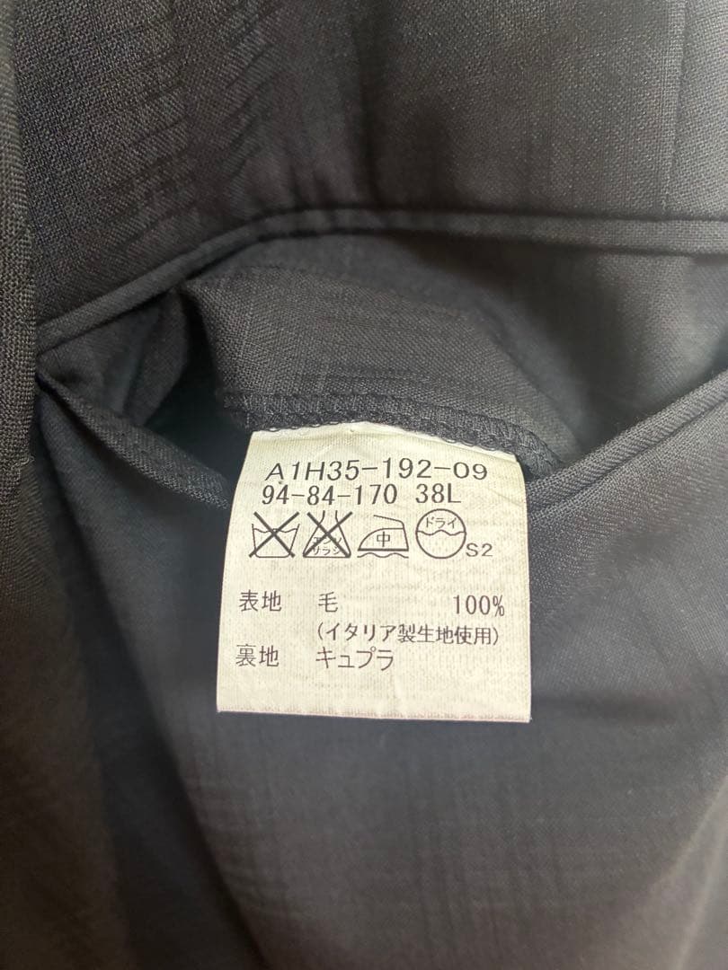 【極美品】BURBERRY（バーバリー）黒　ブラック　チェックスーツセットアップ