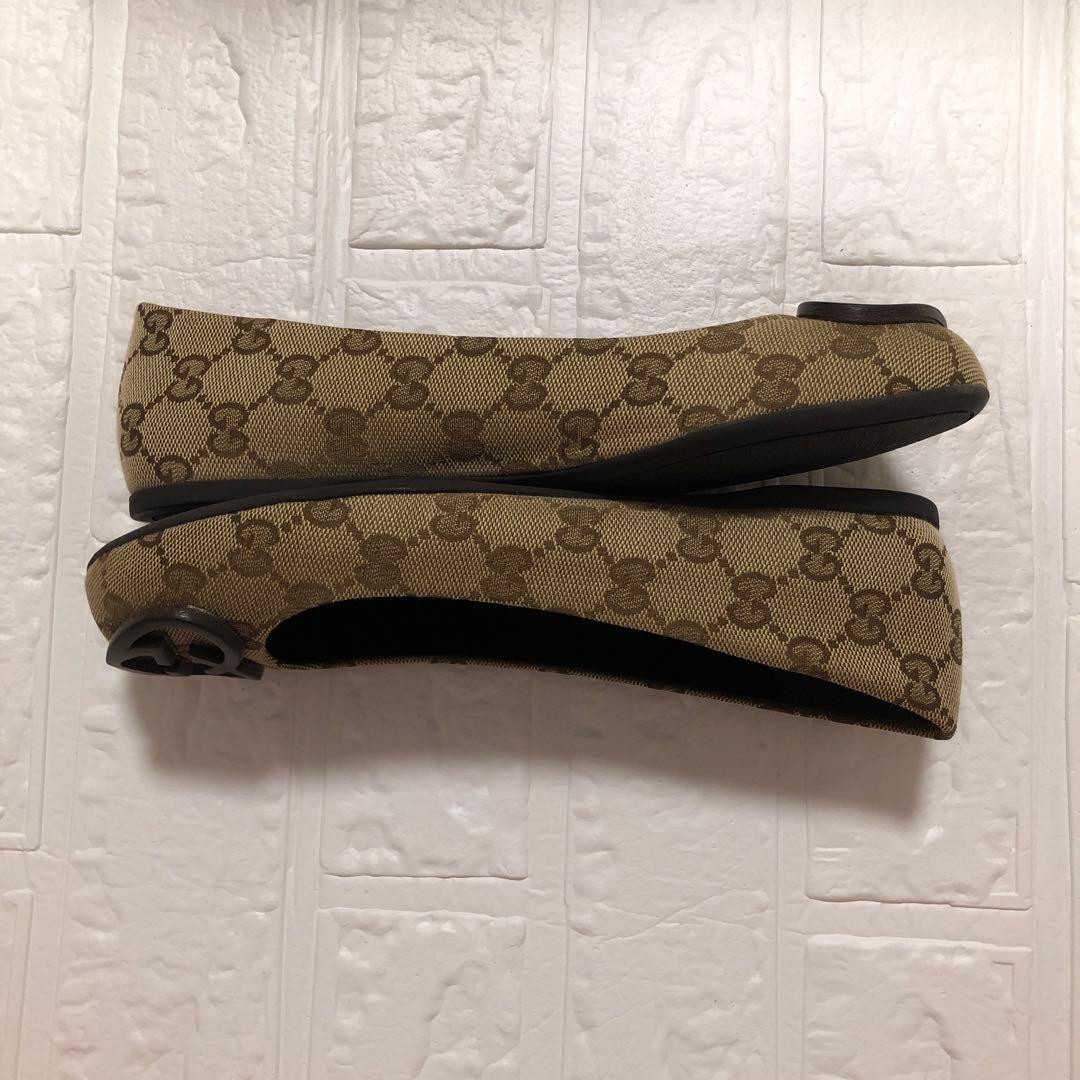 専用です♪ 新品★グッチGGキャンバス　フラットシューズ　35.5cm 箱付き