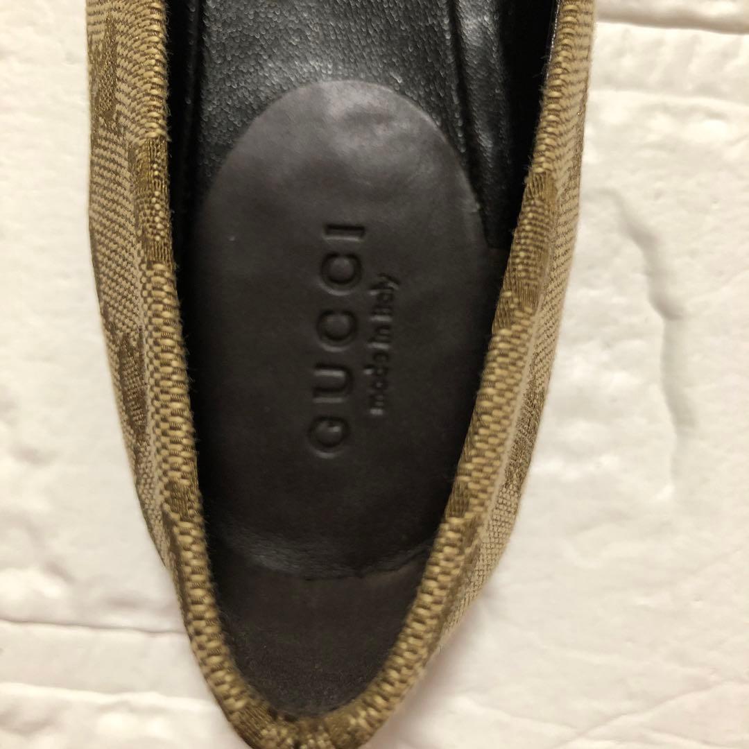 専用です♪ 新品★グッチGGキャンバス　フラットシューズ　35.5cm 箱付き