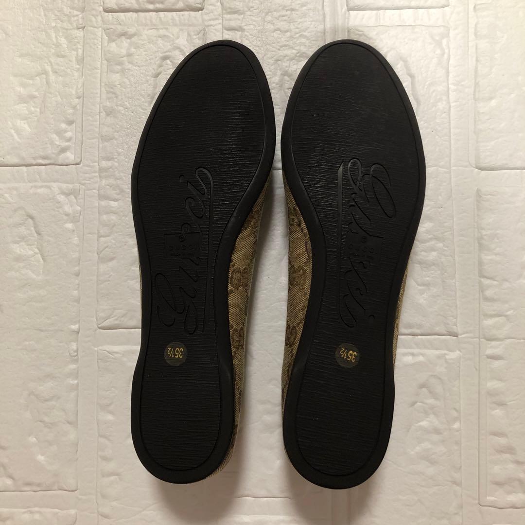 専用です♪ 新品★グッチGGキャンバス　フラットシューズ　35.5cm 箱付き