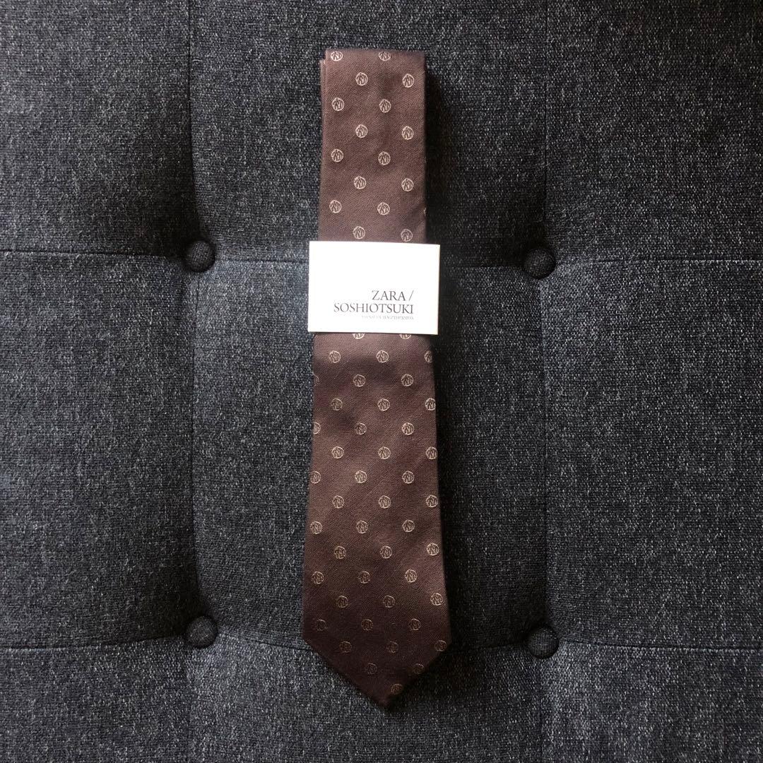 ZARA × SOSHIOTSUKI シルクウールツイルネクタイ