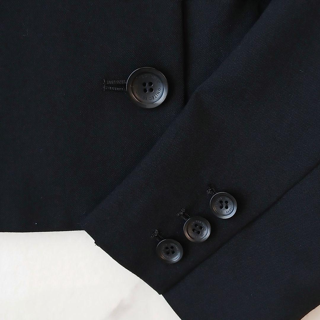 訳アリ美品 ユナイテッドトウキョウ ラナツイル ショートジャケット 1 ブラック