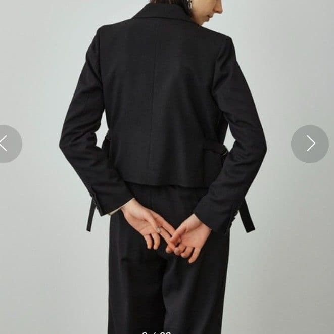 訳アリ美品 ユナイテッドトウキョウ ラナツイル ショートジャケット 1 ブラック