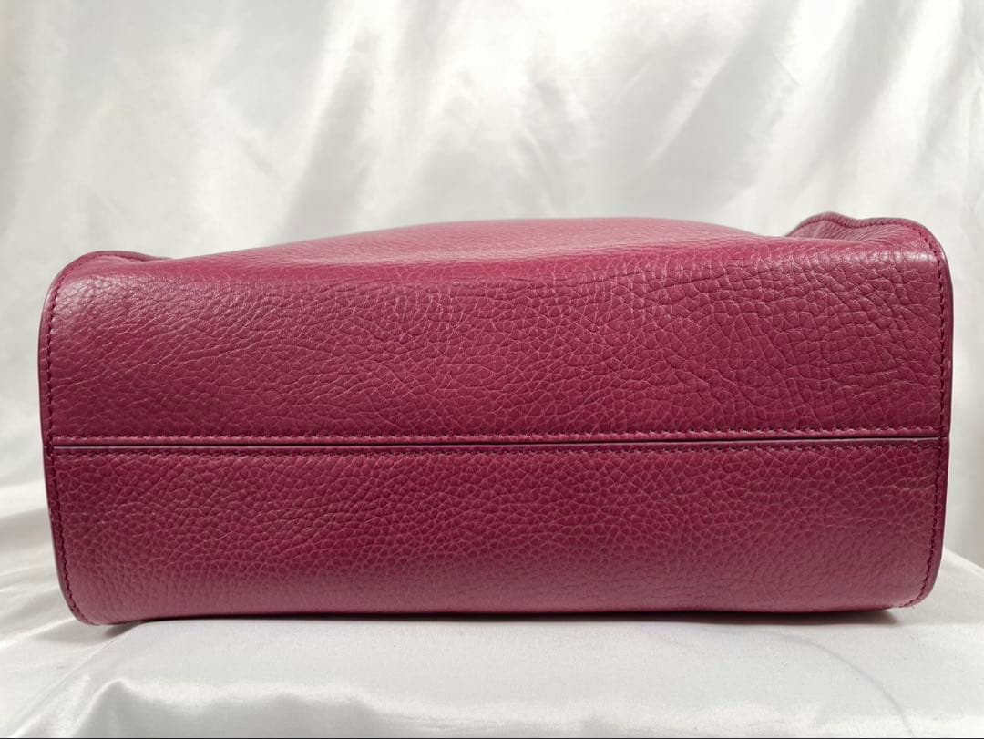 美品 HIROFU ヒロフ トートバッグ ヌーボラ レザー Hロゴ 肩掛け