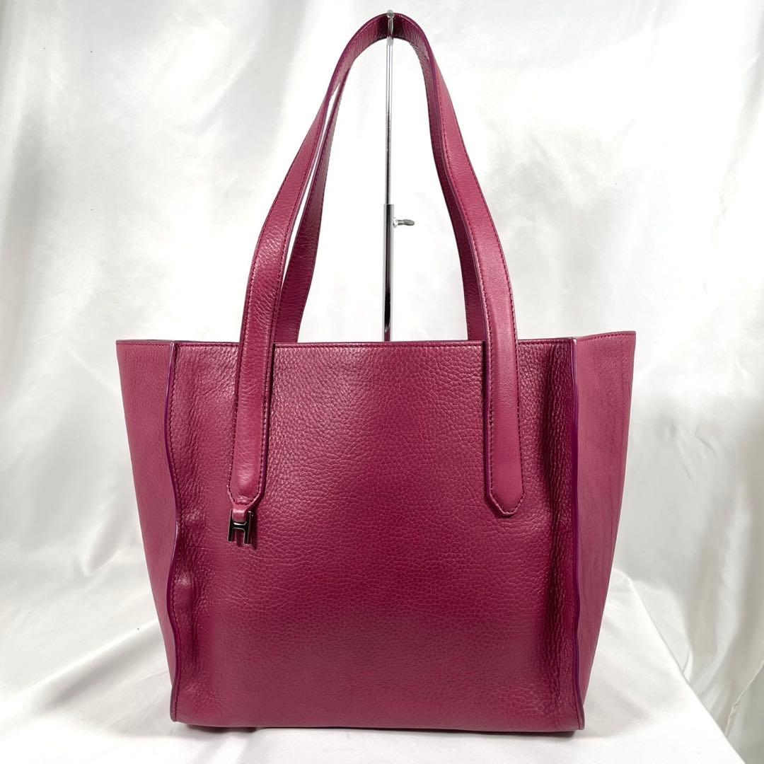 美品 HIROFU ヒロフ トートバッグ ヌーボラ レザー Hロゴ 肩掛け