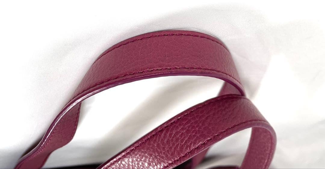 美品 HIROFU ヒロフ トートバッグ ヌーボラ レザー Hロゴ 肩掛け