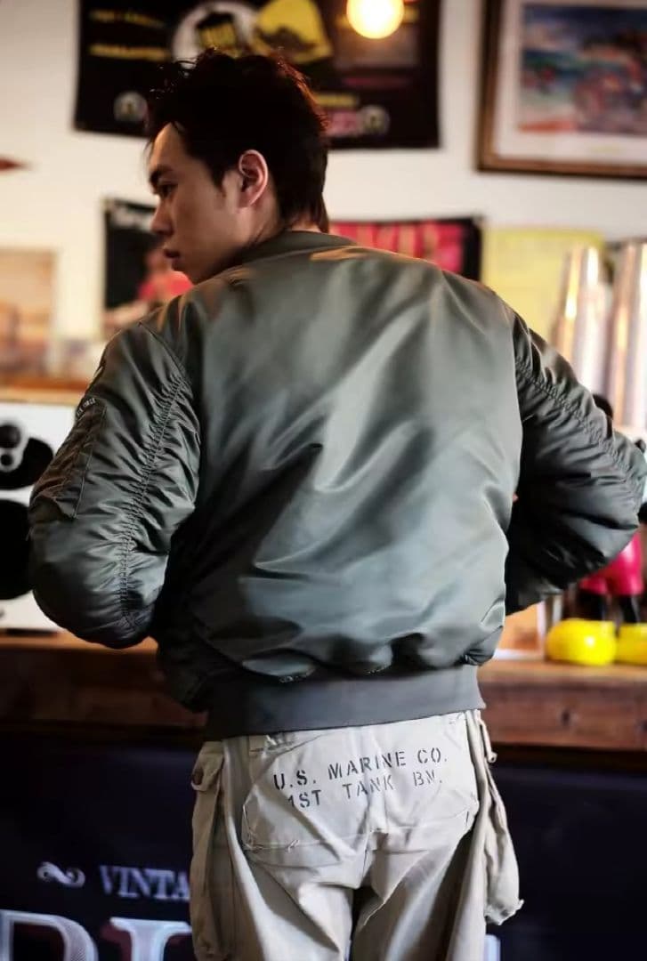 お取り寄せ商品 M *WII USAF 2025 MA1セージグリーン