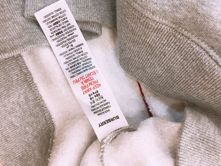 Burberry トレーナー　キッズ　6Y 110 裏起毛　ビックロゴ