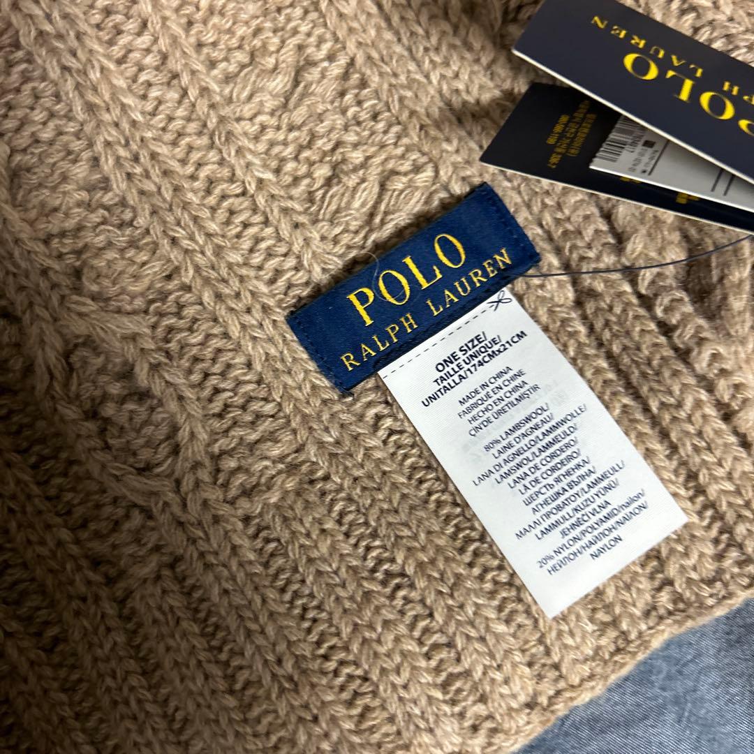 新品　ポロラルフローレン 星条旗マフラー