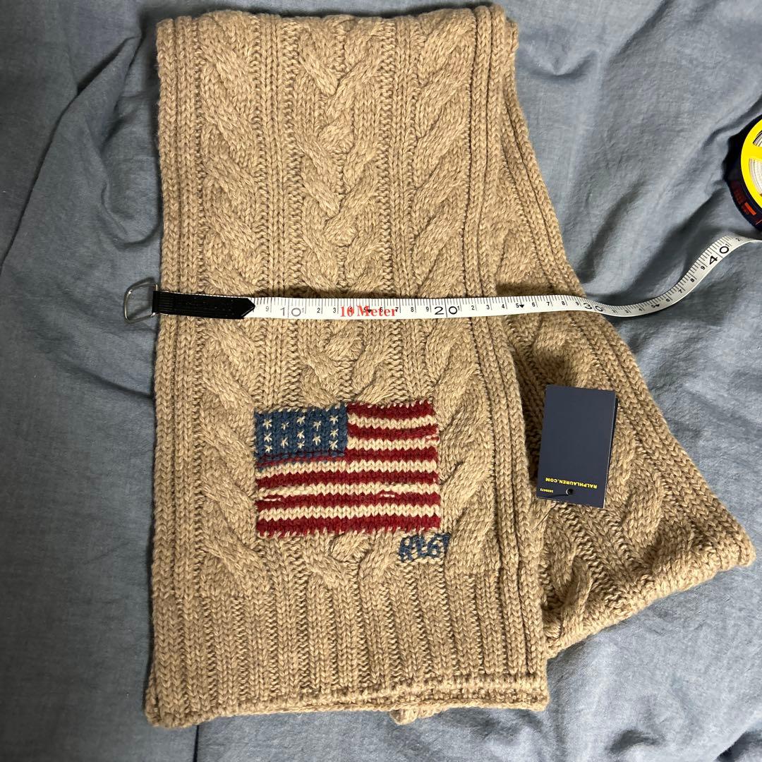 新品　ポロラルフローレン 星条旗マフラー