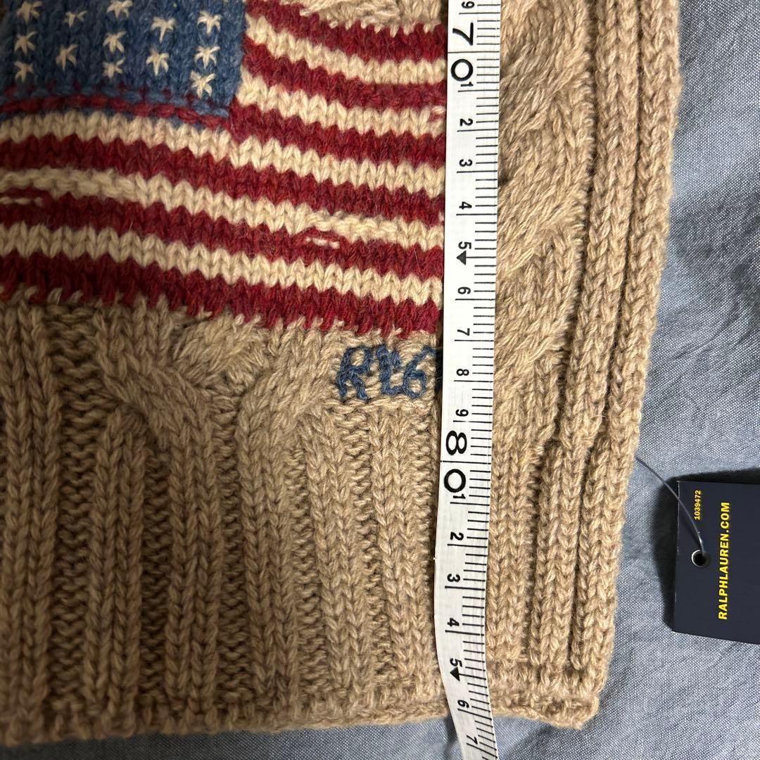 新品　ポロラルフローレン 星条旗マフラー