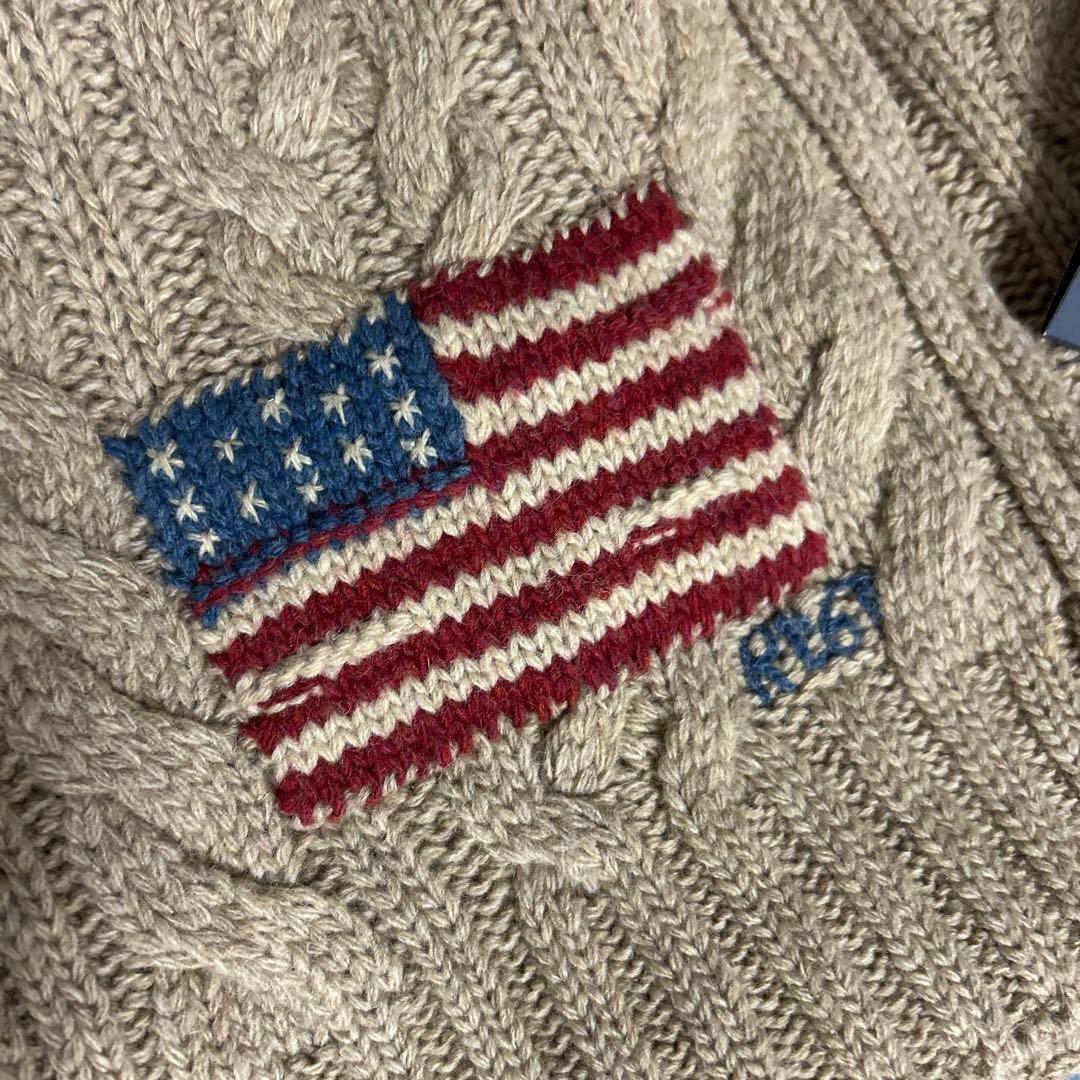 新品　ポロラルフローレン 星条旗マフラー