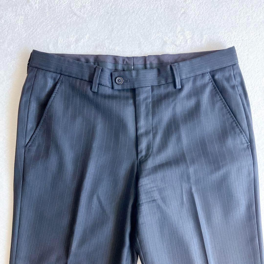 高級 ポールスミス ロロピアーナ ストライプ 黒 セットアップ 裏地 ドット M