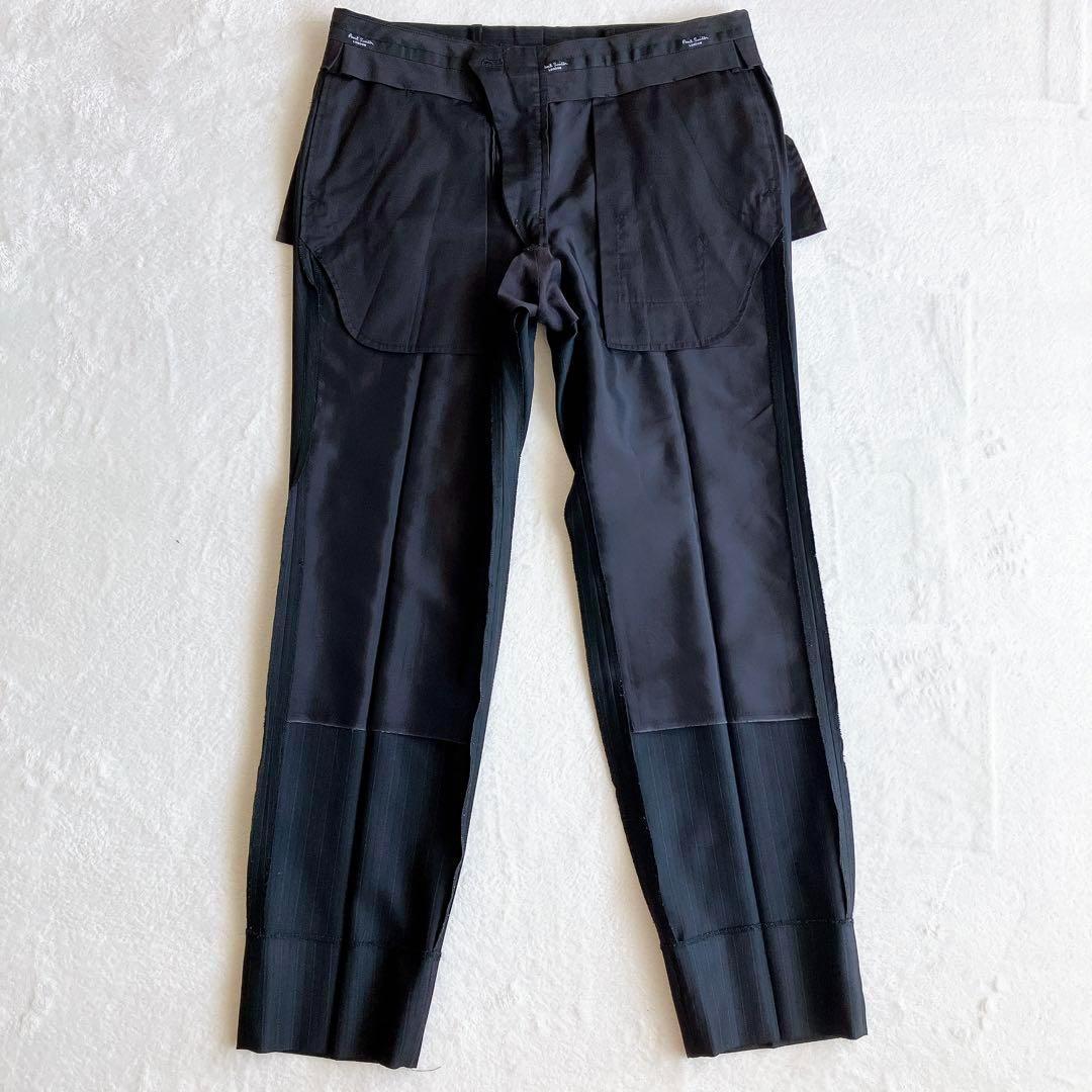 高級 ポールスミス ロロピアーナ ストライプ 黒 セットアップ 裏地 ドット M