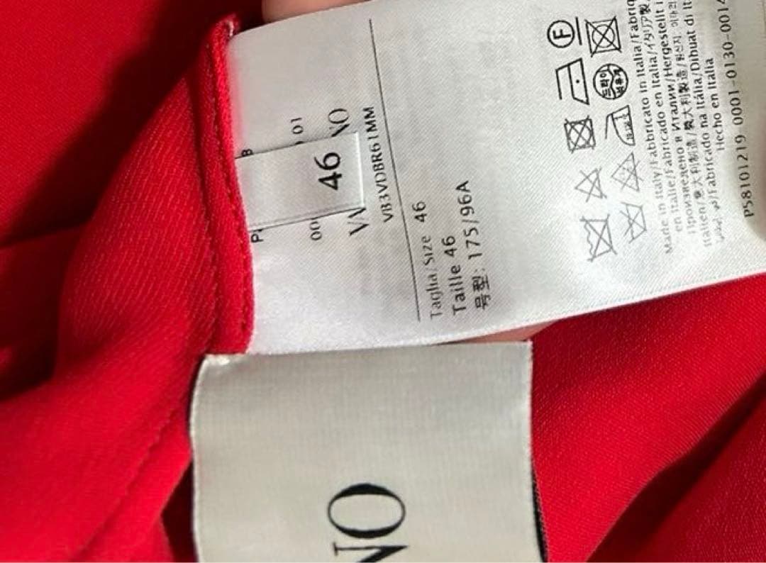 VALENTINO レッド ドレス ワンピース