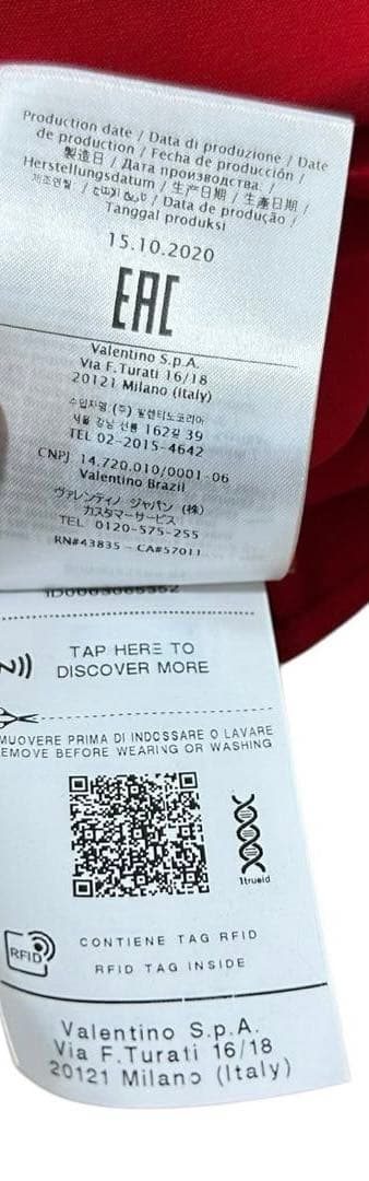 VALENTINO レッド ドレス ワンピース