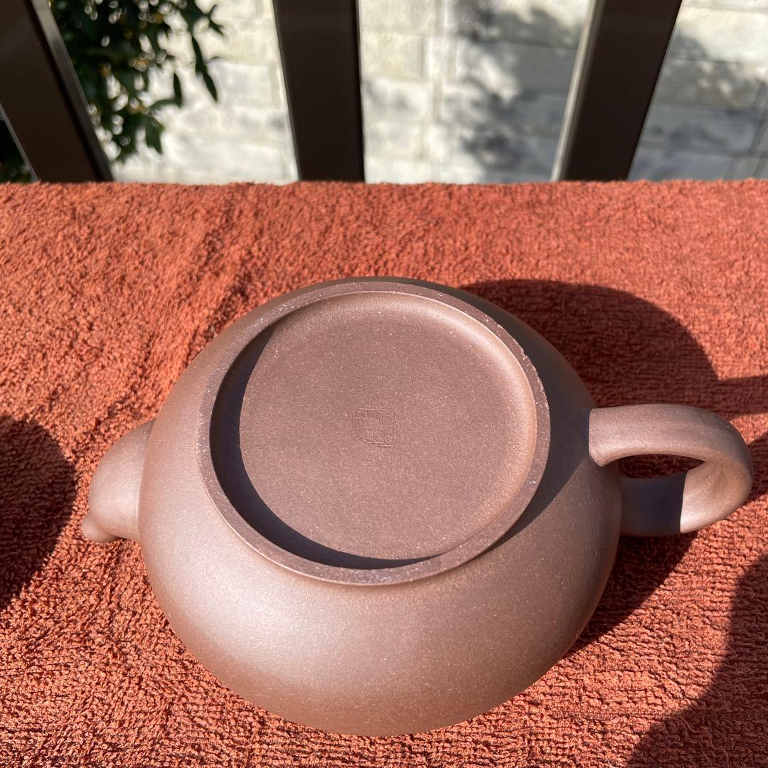 中国 砂壺 朱泥 如意 手作り 煎茶道具