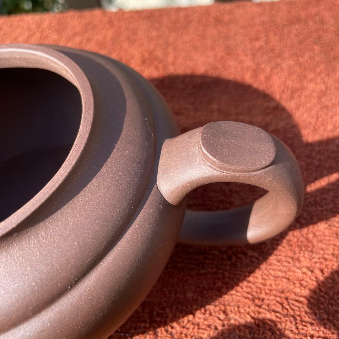 中国 砂壺 朱泥 如意 手作り 煎茶道具