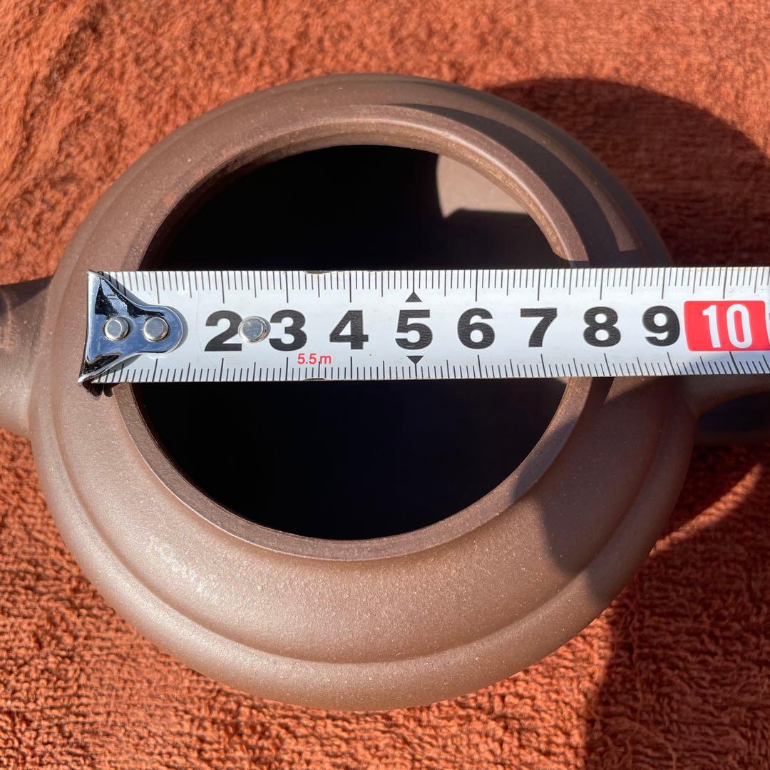 中国 砂壺 朱泥 如意 手作り 煎茶道具