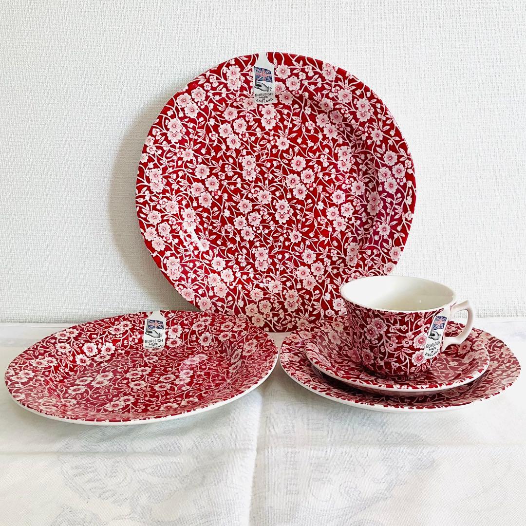 ☆Burleigh バーレイ☆未使用「レッド・キャリコ 」セット