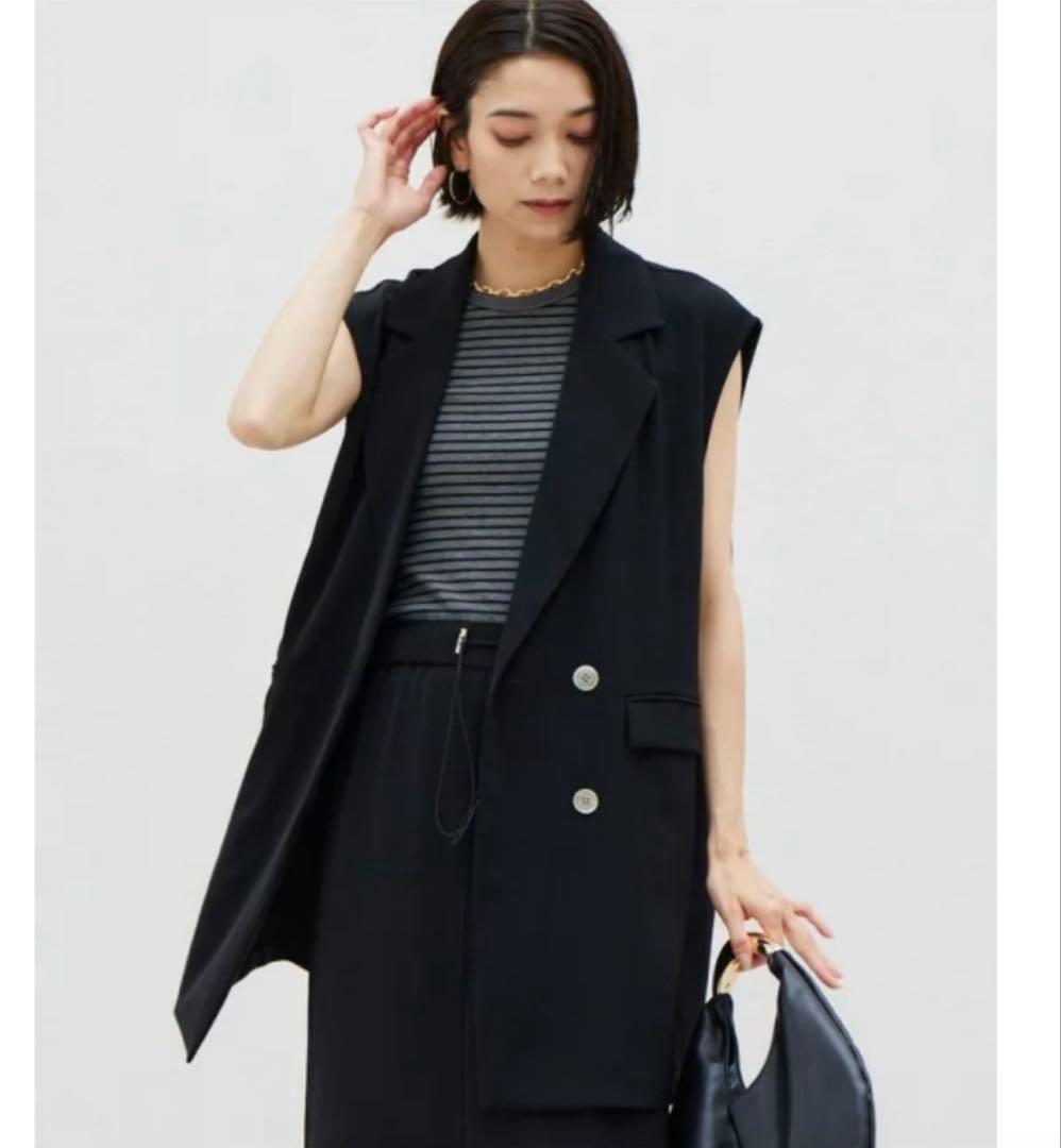 BARNYARDSTORM / ダブルクロスジレ ブラック 1サイズ