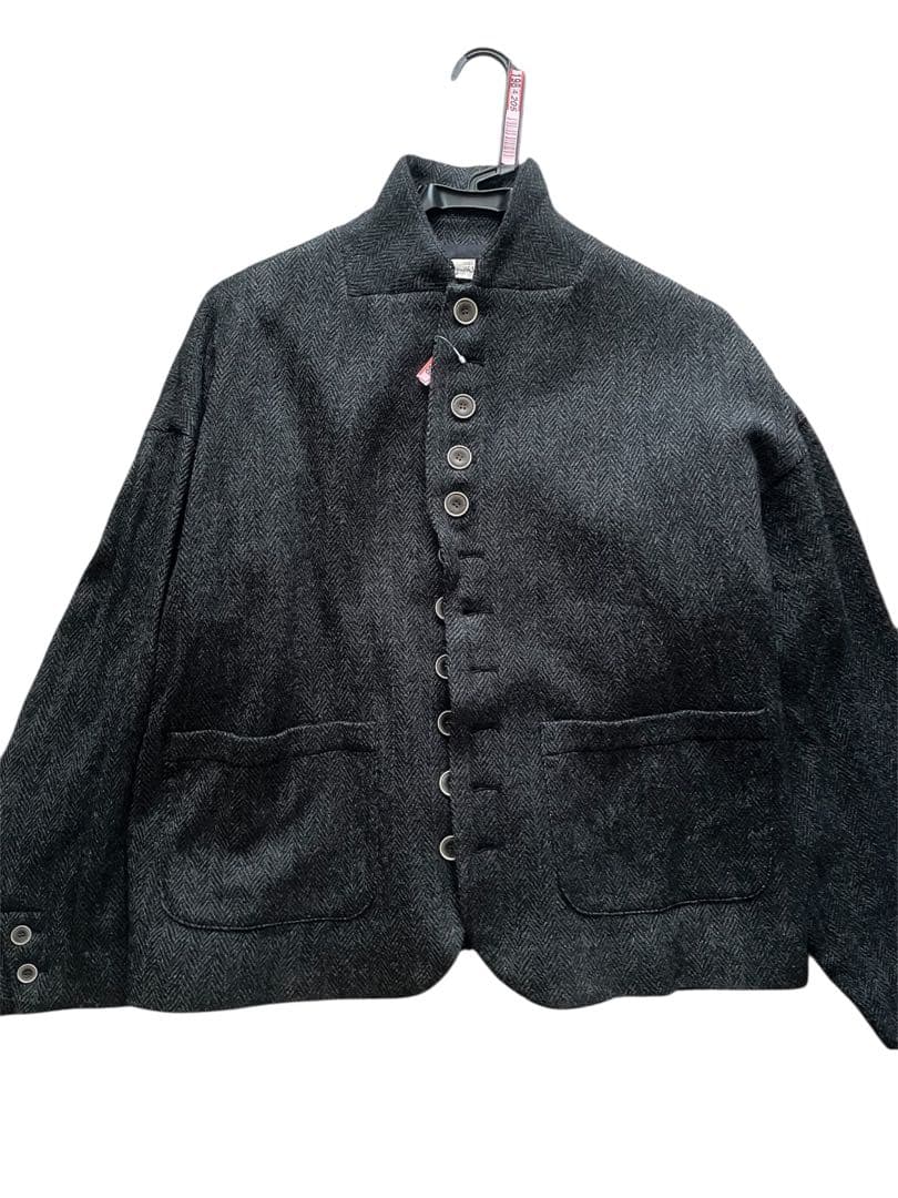 ichi antiquities ウール ヘリンボーン テーラードジャケット