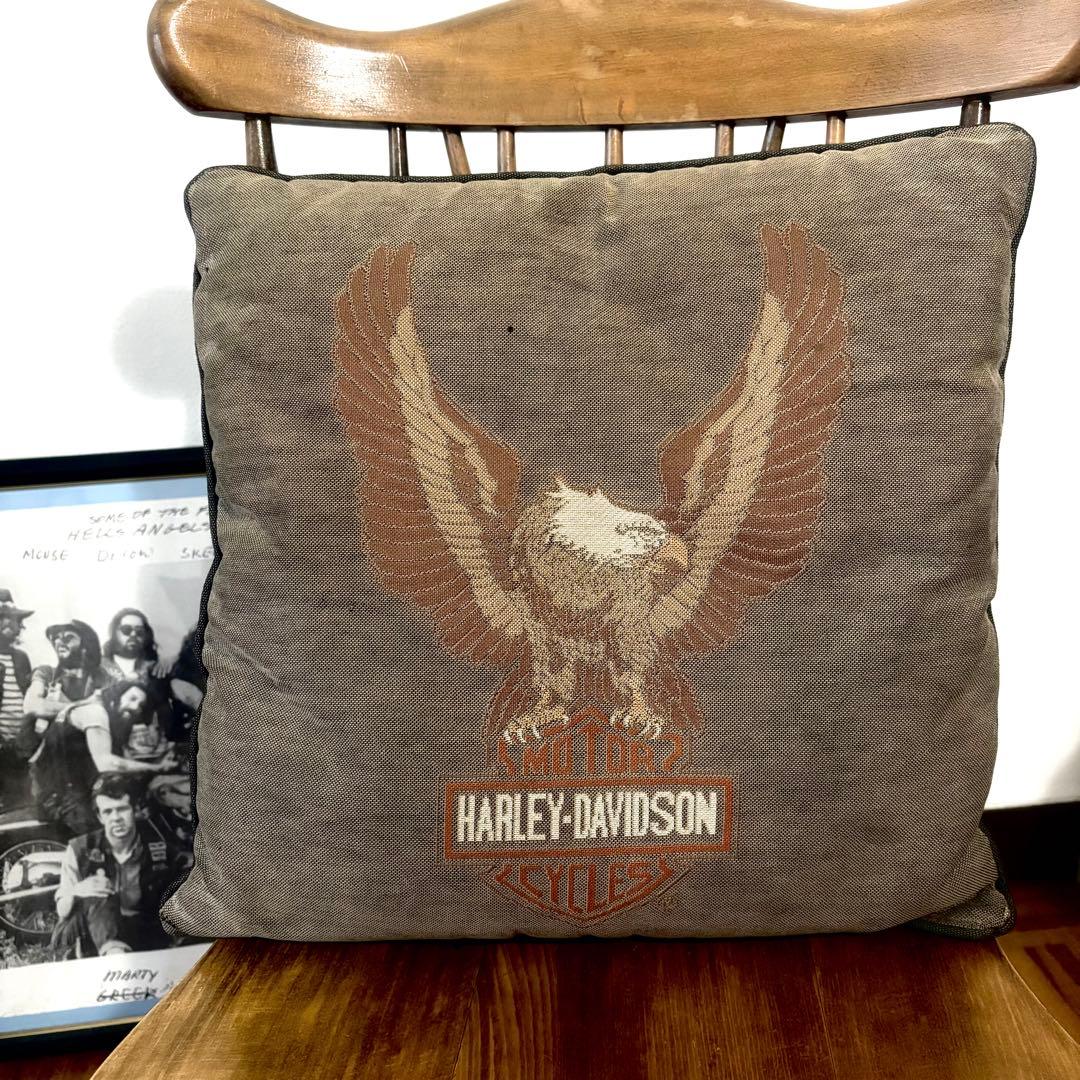 希少 ノベルティ 60's〜 ヴィンテージ ハーレー イーグル クッション