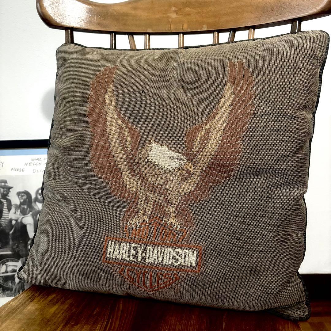 希少 ノベルティ 60's〜 ヴィンテージ ハーレー イーグル クッション