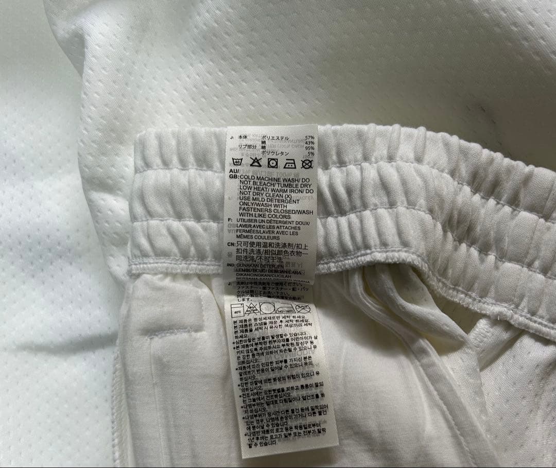 adidas トレーニングパンツ ホワイト size：M